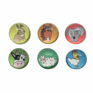 BALLES REBONDISSANTES - ANIMAUX DE LA FERME - Ø 3.2 Cm. (50pcs.)