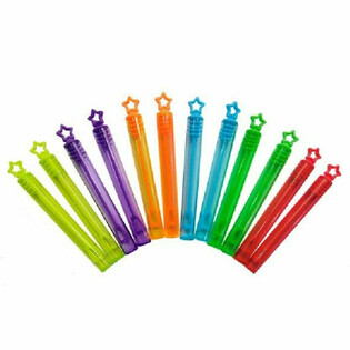 Bâtonnets à Bulles Étoiles Colorés (12 Pièces)