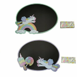 Ardoise Licorne avec Craies (Présentoir de 24)