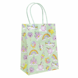 Sacs Cadeaux Licorne en Papier - 12 Pièces (16x9x22 cm)