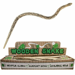 Serpent Articulé en Bois - 50cm - Présentoir (24 pcs)