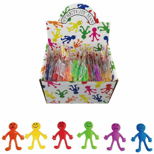 FIGURINES SMILEY EXTENSIBLES COLORÉES - EN PRÉSENTOIR (36 pcs)