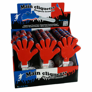 Grands Claquoirs de Mains XL - 27 cm - en Pr&eacute;sentoir (24 pcs)