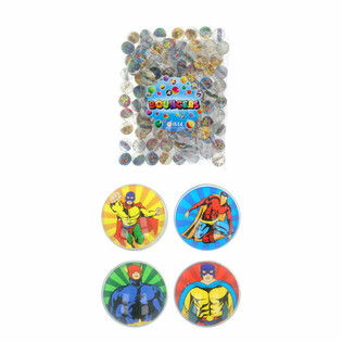 Mix Super-Héros - Balles Rebondissantes Ø3,3 cm (100 p.)
