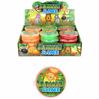 SLIME ANIMAUX DE LA JUNGLE EN PRÉSENTOIR (24 pcs)