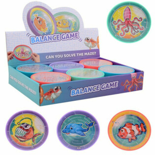 Grand Jeu de Labyrinthe Rond Animaux Marins (24 pi&egrave;ces)