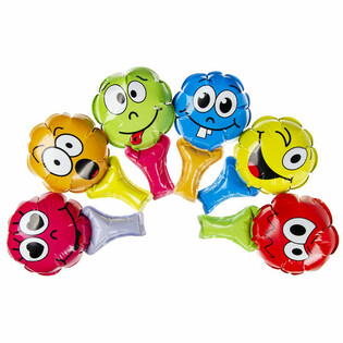 BALLONS SMILEY AUTO-GONFLANTS À TENIR (48 pcs)
