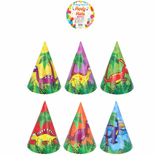 CHAPEAUX DE FÊTE DINOSAURE MIX (120 PIÈCES)