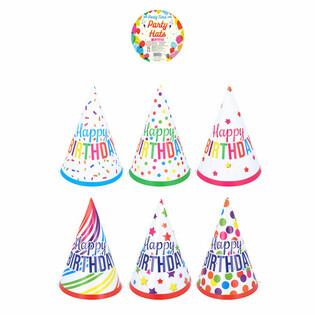 Chapeaux de Fête Mix 'Happy Birthday' (120 pcs)