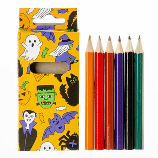 Set de 6 crayons de couleur Halloween (24 pièces)