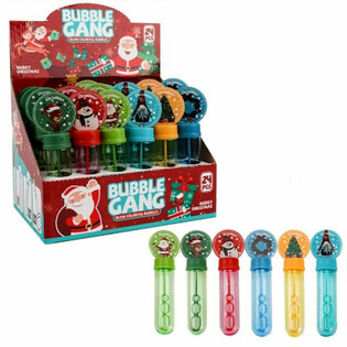 PRÉSENTOIR DE BÂTONS DE BULLES DE NOËL (24 pcs)