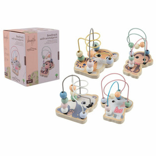 JOUECO® Labyrinthe à perles Animaux - À partir de 12 Mois