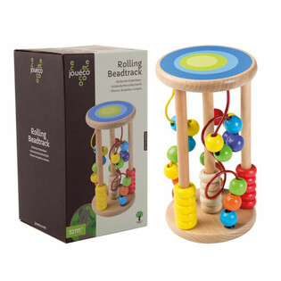 Jouéco - Circuit de Billes Roulant en Bois - À partir de 12 mois (1 pc.)