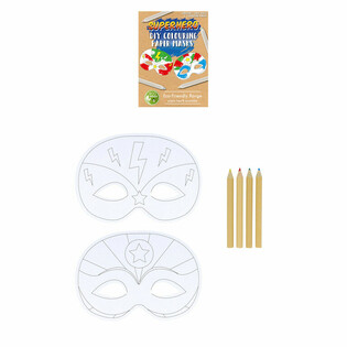 Masques de Super-Héros Écologiques à colorier (12 pièces)