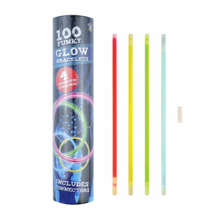 Bracelets Lumineux Glow Stick - Tube de 100 Pièces