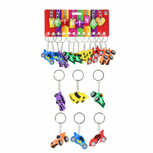 Porte-clés Voitures de Course (12 pcs)