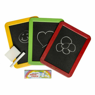 Tableaux Noirs avec Éponge et Craies - Couleurs Mixte (12 pcs)