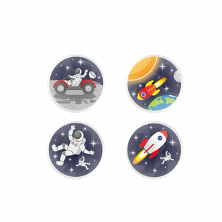 MIX ESPACE - BALLES REBONDISSANTES Ø3.3 Cm. (100 pcs)