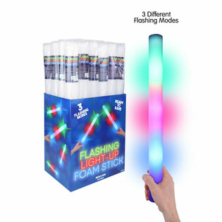 Bâtons Lumineux LED en Mousse - Multicolore Display (24 pcs)