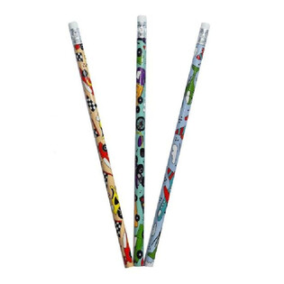 CRAYON DE PAPIER VÉHICULES (12 pièces)