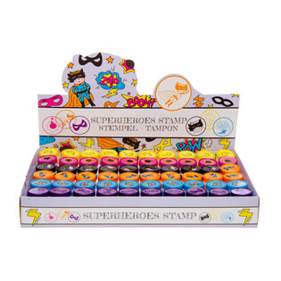 TAMPONS SUPER-HÉROS EN PRÉSENTOIR (60 pcs)