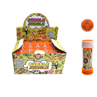 BULLES DE SAVON ANIMAUX DE LA JUNGLE, 25ML EN PRÉSENTOIR (24 pcs)