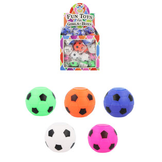 SPINNER DE FOOTBALL ROND EN PRÉSENTOIR (64 pcs.)