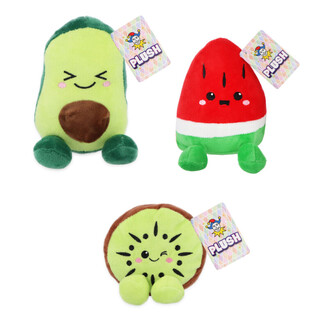 PELUCHE FRUITS - HAUTEUR 15CM - MIX DE MODÈLES (12 pcs)