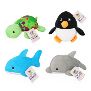 Peluches Animaux Marins - H. 15 cm - Modèles Assortis (12 pièces)
