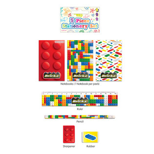 Ensemble de Papeterie Briques 5 Pièces (24 pcs)