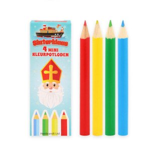 Crayons de couleur Sinterklaas (Saint-Nicolas) 4 pièces en présentoir (120 pcs)