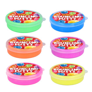 Pâte Rebondissante Bouncing Putty, 10g - Couleurs Mix (6 pcs)