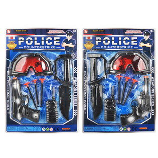 Coffret de Jeu Police avec Lunettes et Pistolet à Ventouses (6 pcs)