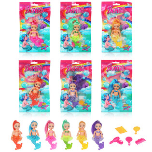 Poupée Sirène dans son Sac Cadeau - Couleurs Mixtes (24 pièces)