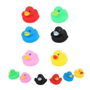 Canards de Bain Pailletés Multicolores Mix - Dim: 6x5x6 cm - (12 pcs)