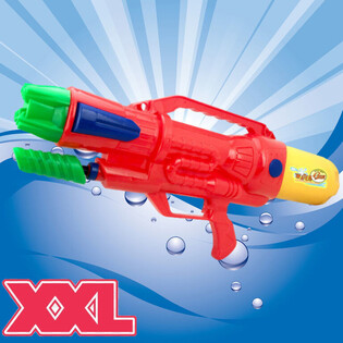 PISTOLET À EAU XXL - PISTOLET À EAU SUPER SOAKER - DIM: 63.5 x 10 x 26 CM - DOUBLE TIR WATERGUN (1 pce)