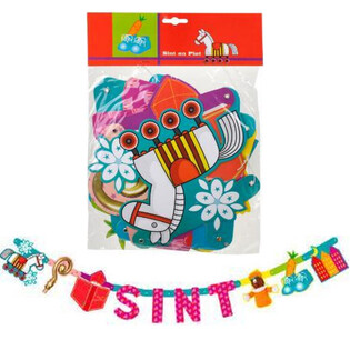 Guirlande Saint-Nicolas et Piet - Longueur 1,5 m (12 pcs)