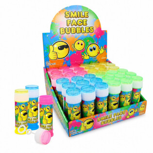 BULLES DE SAVON - SMILEY - 50ML EN PRÉSENTOIR (36 pcs)
