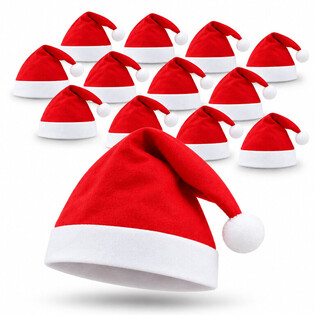 BONNETS DE NOËL STANDARD - XMAS CAP (12 pcs)