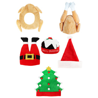 MIX BONNETS DE NO&Euml;L RIGOLOS DE LUXE - XMAS CAPS (6 pcs)