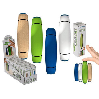 AMAZING FINGER STICK - BOIS EN BO&Icirc;TE - COULEURS VARI&Eacute;ES EN DISPLAY - 3x9 Cm (24 pcs)