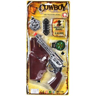 PANOPLIE DE COWBOY SUR CARTE - MODÈLE 2 (4 pcs)